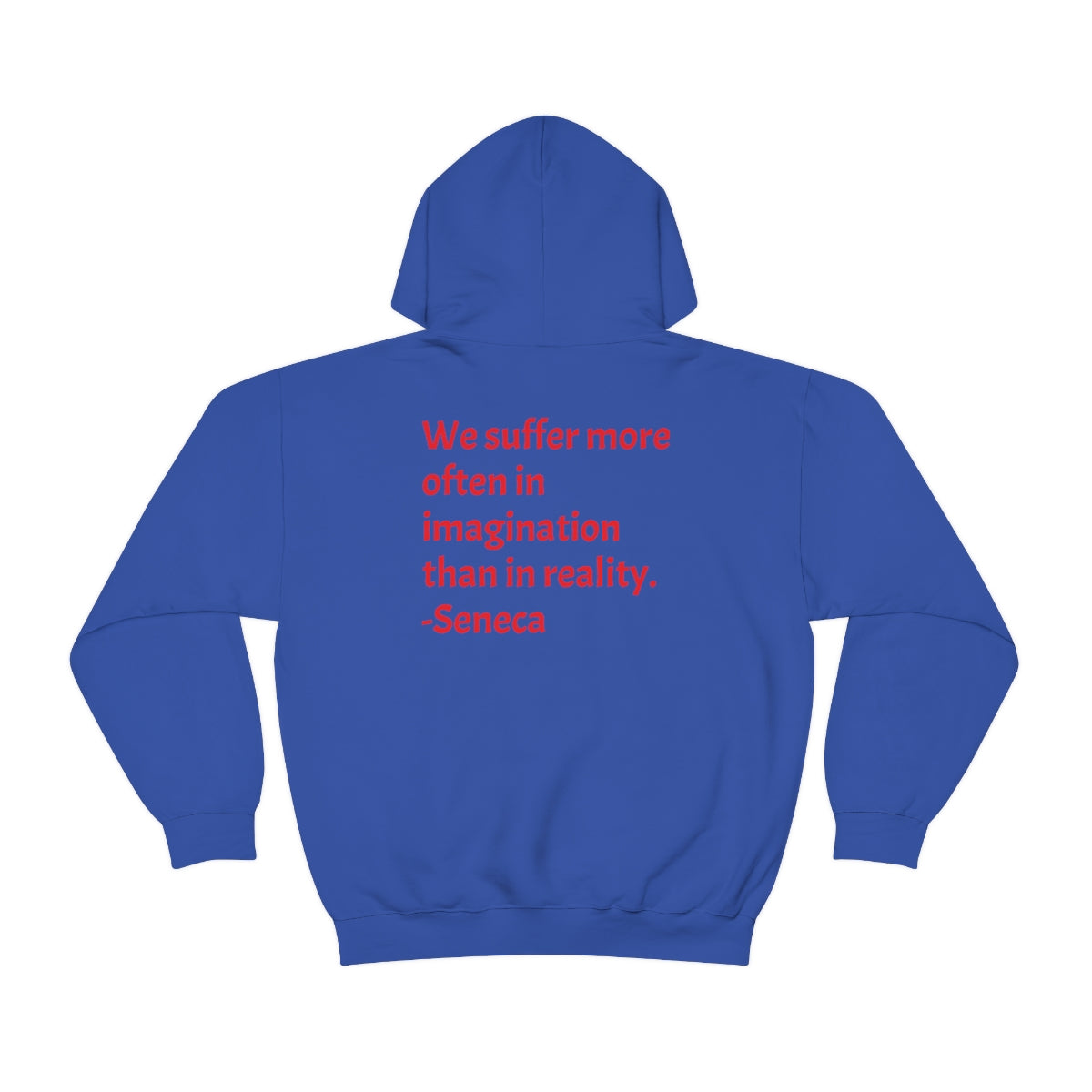 Unisex Heavy Blend™ Hooded Sweatshirt: We suffer more often in imagination than in reality. -Seneca